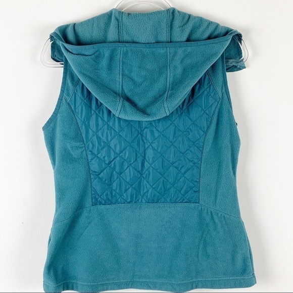 Columbia warmer days teal quilt&Fleece vest size M - Picture 3 of 7